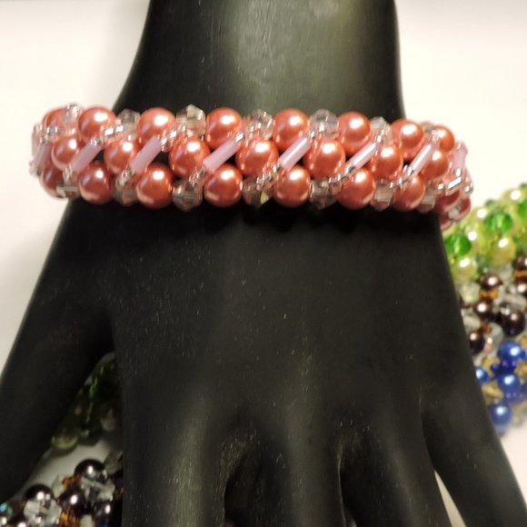 Sparkling Bracelets with bead clasp .. SB4 - Picture 8 of 16